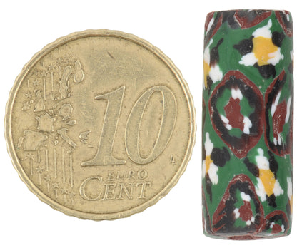 Rare Antique Large Millefiori Venetian Mosaic Trade Bead - 23X9Mm - alternate view