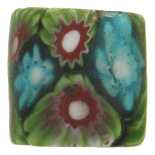 Rare Antique Millefiori Venetian Mosaic Glass Trade Bead - 12Mm