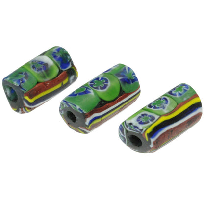 Rare Antique Venetian Millefiori African Trade Beads - Mosaic Glass 3Pc Set
