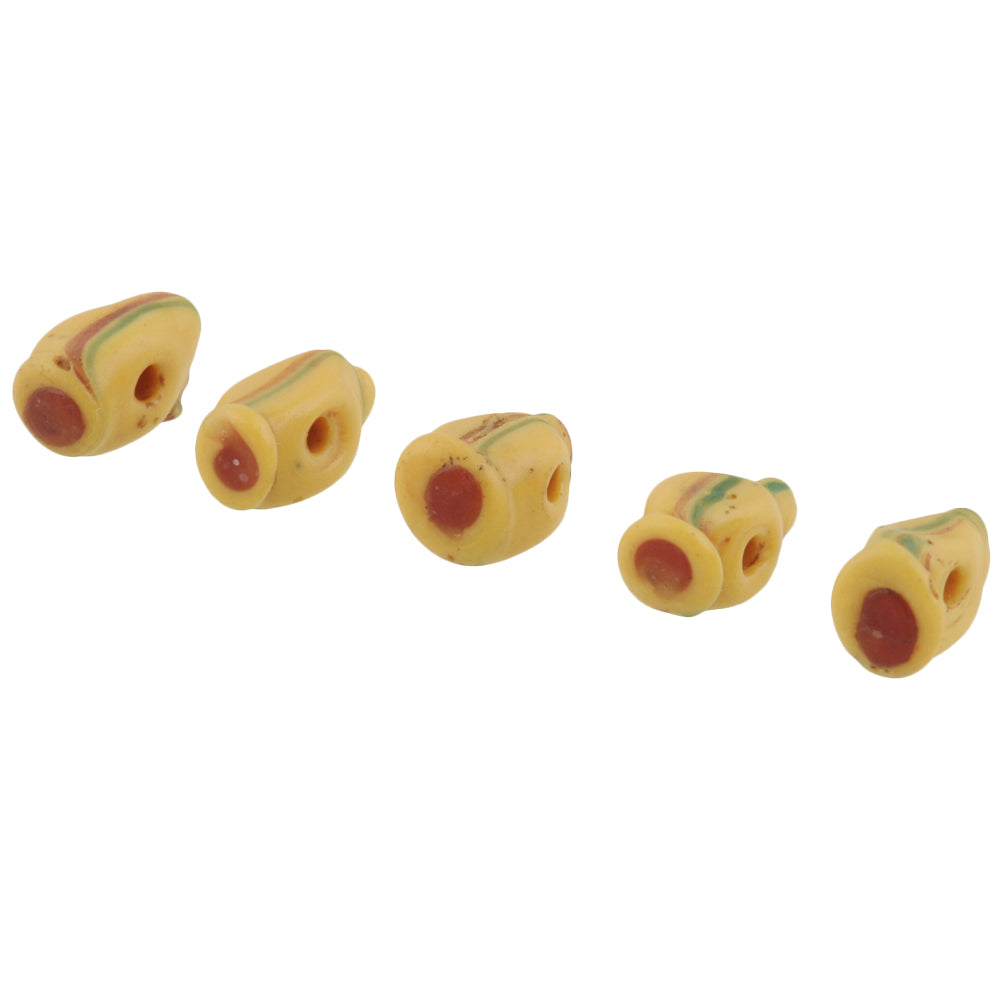 Antique Venetian Lampwork Wound Glass African Trade Beads 11-12Mm