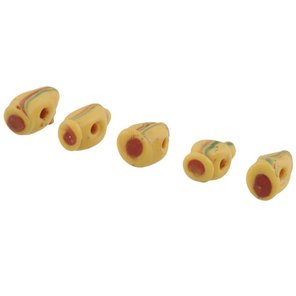 Antique Venetian Lampwork Wound Glass African Trade Beads 11-12Mm