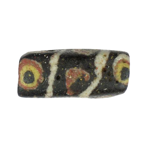 Rare Rectangular Powder Glass African Trade Bead - Ghana 19Mm