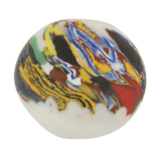 Large African Recycled Glass Trade Beads From Ghana - 29X26Mm