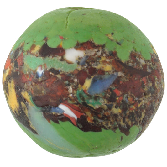 Large Recycled Glass Trade Beads - African Ghana Krobo Beads 28X26Mm
