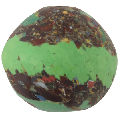 Large African Trade Bead | Recycled Ghana Glass Millefiori Bead