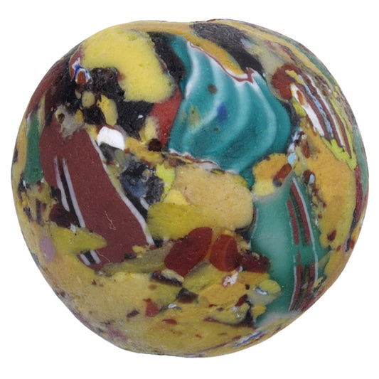 Large Recycled African Trade Bead - Venetian Millefiori & Chevron