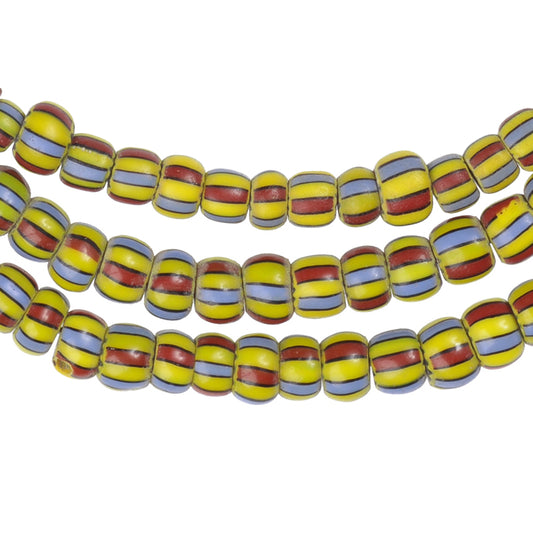 Round 2-Layer Chevron Beads - Antique Venetian Strand, 27.5"