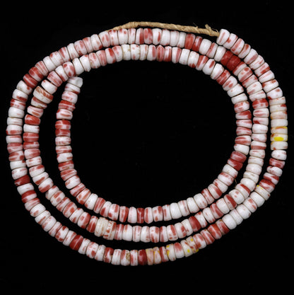 Vintage African Trade Bohemian Czech Molded Glass Beads, 6Mm