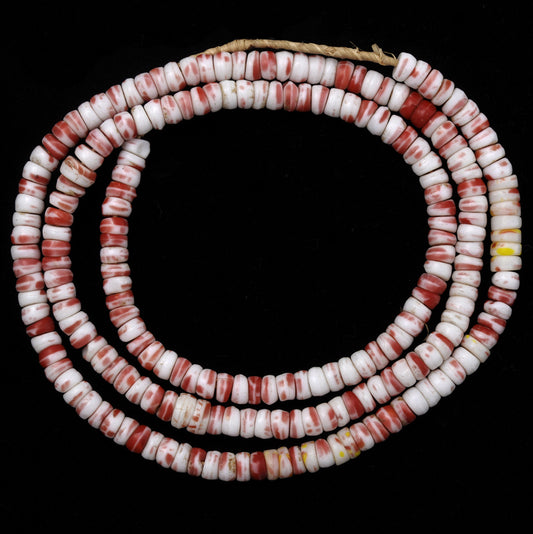 Vintage African Trade Bohemian Czech Molded Glass Beads, 6Mm