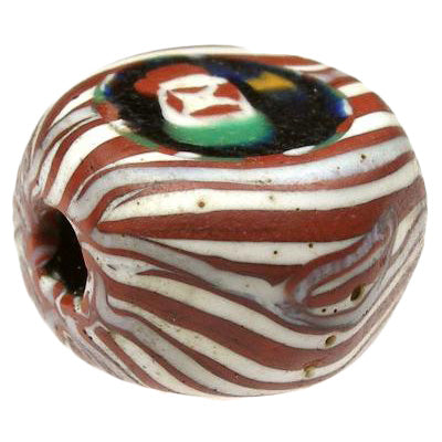 Rare Tabular Venetian Millefiori Bead - Antique African Trade Bead