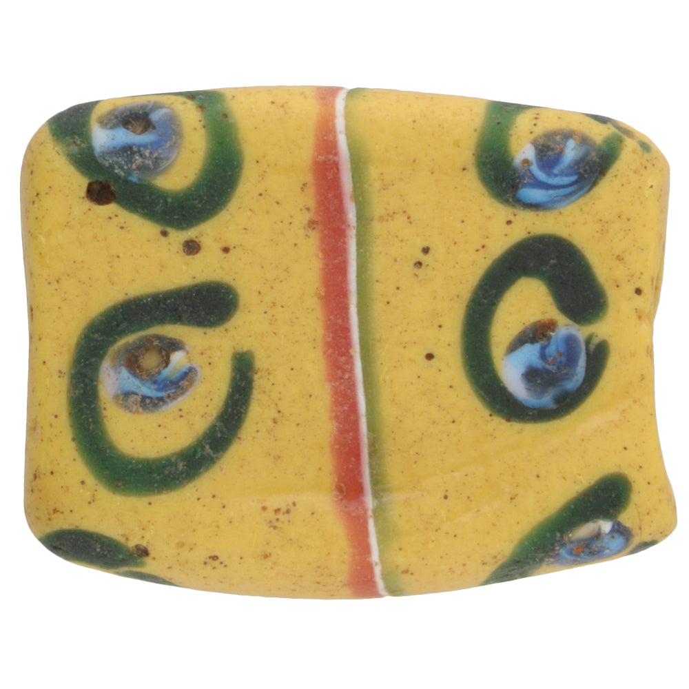 Antique Tabular "Eye" Fancy Venetian Wound Glass Trade Bead 19Mm