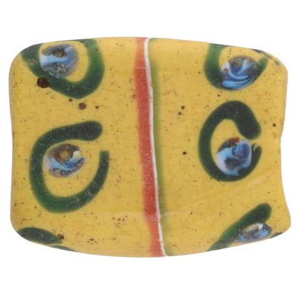 Antique Tabular "Eye" Fancy Venetian Wound Glass Trade Bead 19Mm