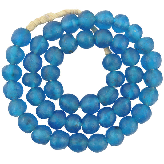 Uncommon Color Translucent Powderglass African Beads - 13Mm
