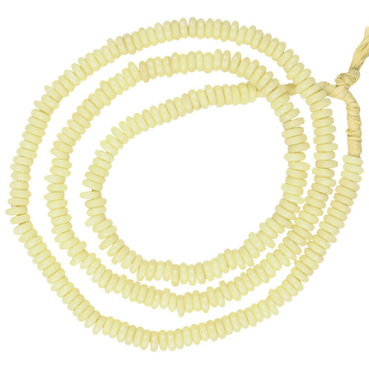 Vintage African Trade Beads: Old Czech Bohemian Glass Disk Strand