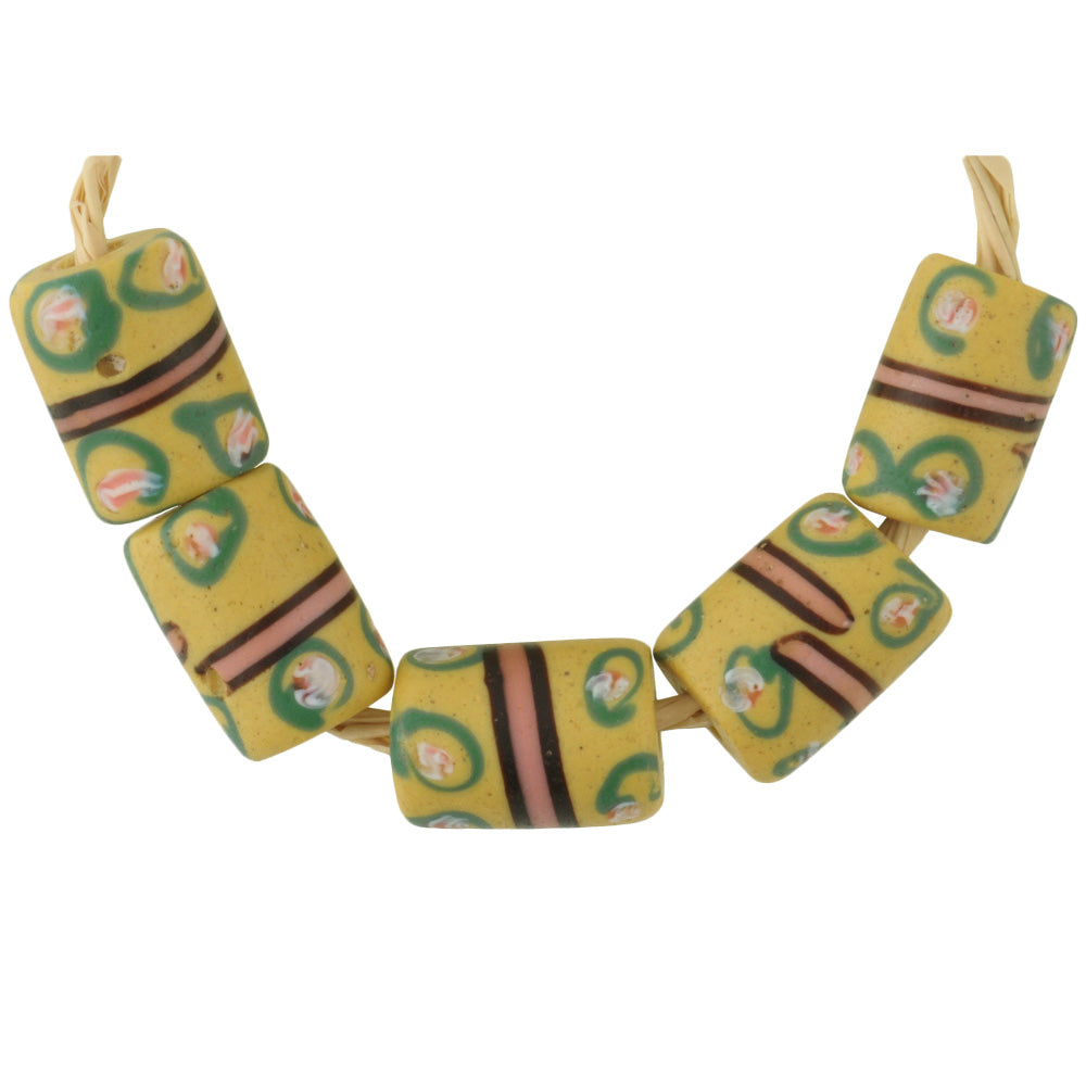 Antique Banded "Eye" Fancy Venetian Lampwork Glass Trade Beads