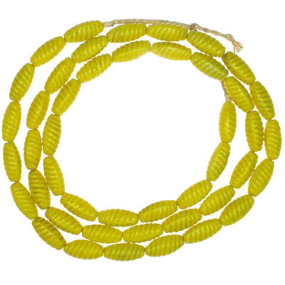 Old African Trade Beads - Vintage Czech Bohemian Molded Glass, 7Mm