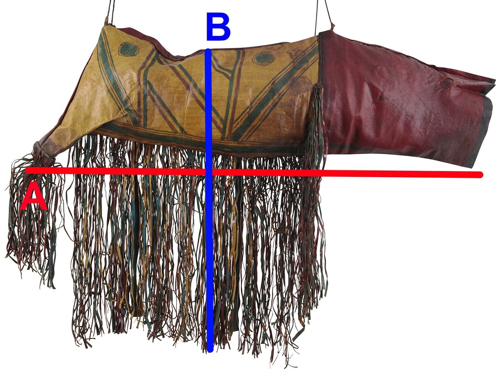 African Tuareg Camel Bag Old Leather Sahara Niger Mali - product focus