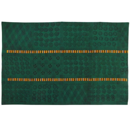 African Art Adinkra Ashanti Cloth Ghana Fabric Hand Stamped West Africa