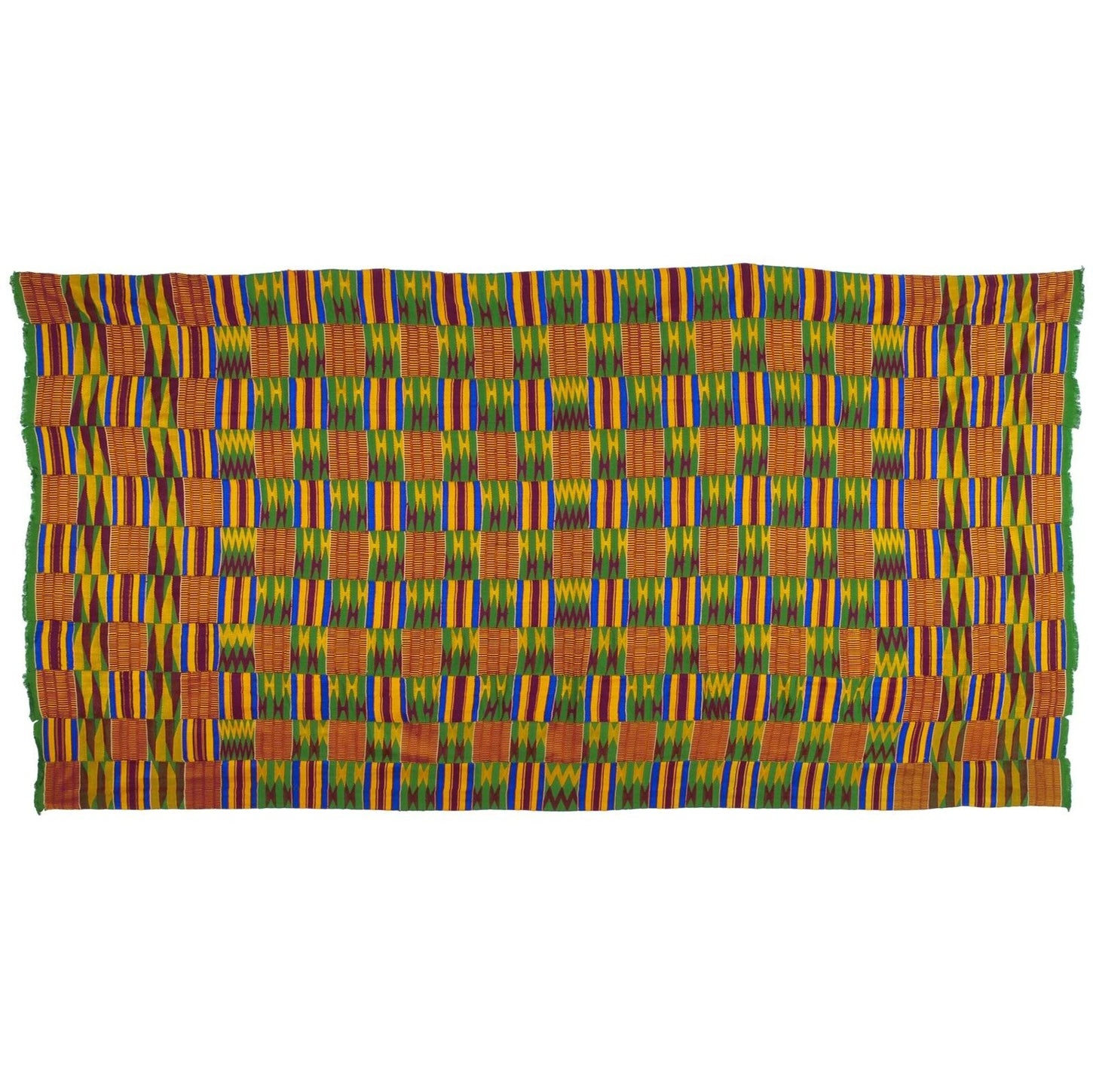 Handwoven Ashanti Kente – Woman Size Vintage 1970s Ceremonial Cloth