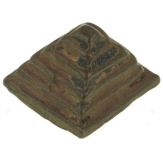 Antique Gold Weight African Ghana Coast Ashanti Akan Brass Bronze Pyramid