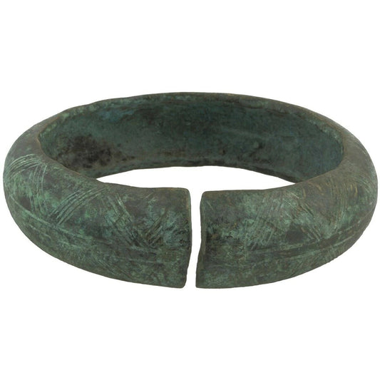Antique Brass Bracelet Currency African Ghana / Fulani West Africa