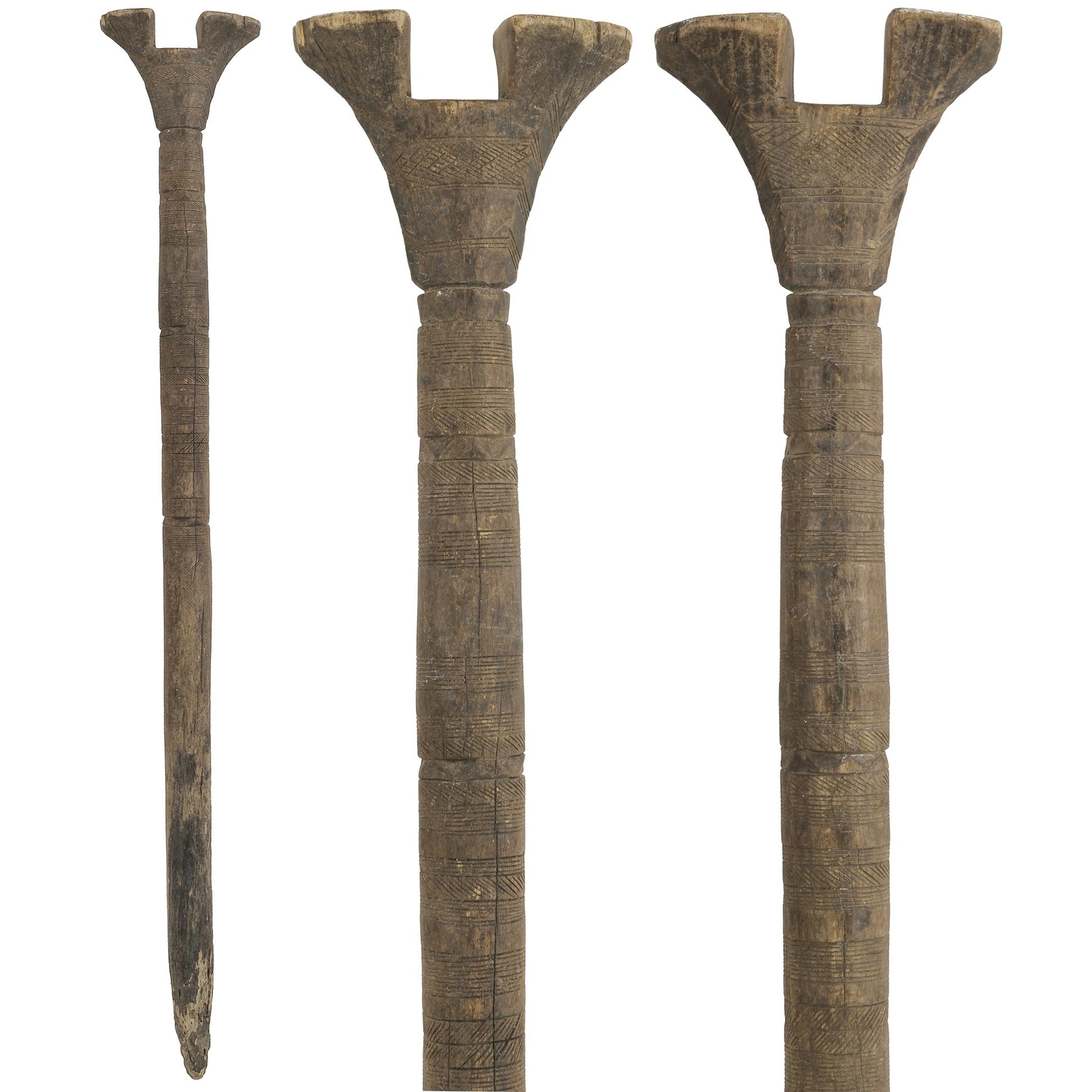 Tuareg Wooden Tent Post Pole African Authentic Old Sahara Nomad Niger Mali