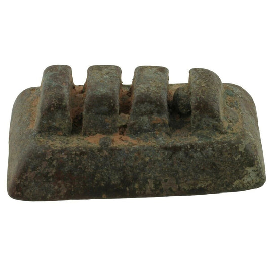 Ghana Old Gold Weight African Ashanti Akan Brass Lost Wax Goldweight - zoomed-in detail