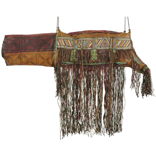 Camel Saddle Bag Old African Tuareg Leather Niger Mali Sahara Bedouin