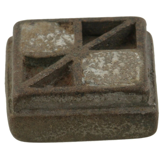 Antique Gold Weight African Ghana Coast Ashanti Akan Brass Lost Wax Goldweight - cropped detail