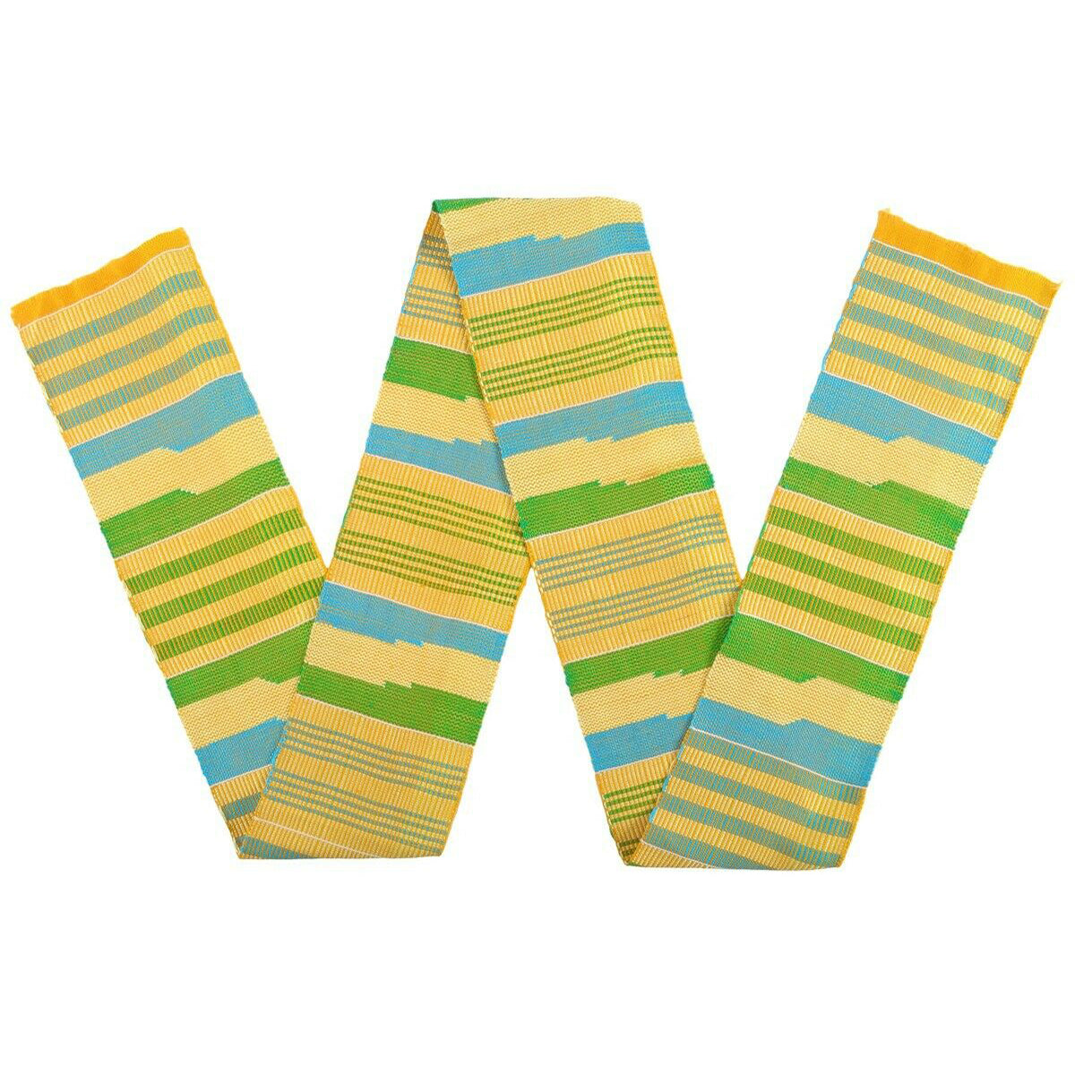 Authentic Handwoven Kente Stole - Ghanaian Kente Scarf