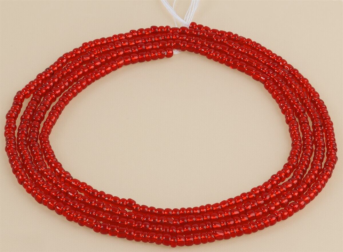 Tie On Red Handmade African Waist Beads – Body & Belly Jewelry