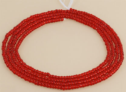 Tie On Red Handmade African Waist Beads – Body & Belly Jewelry