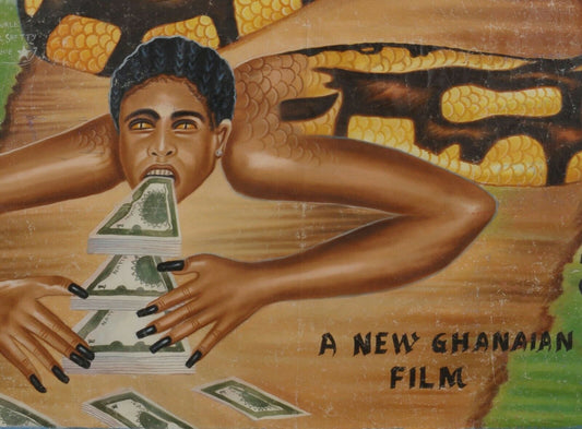 Sescocash Movie Poster - Authentic Ghanaian Hand-Painted Art - alternate view