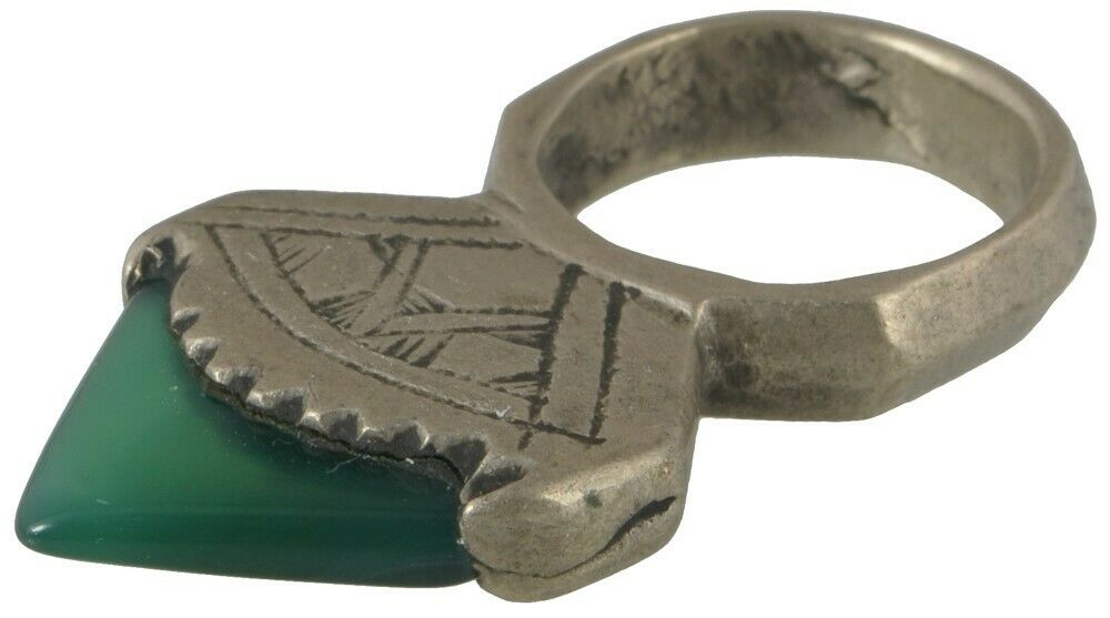 Tuareg Hair Ornament Silver Pendant Jewelry Old Ethnic Art African Niger Berber