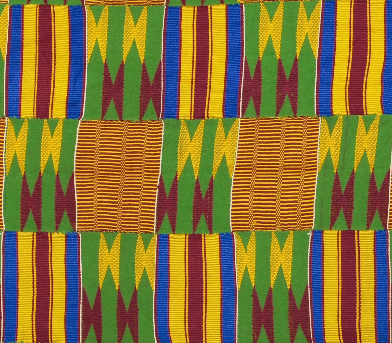 Handwoven Ashanti Kente – Vintage Woman Size 79½" x 44" Cloth