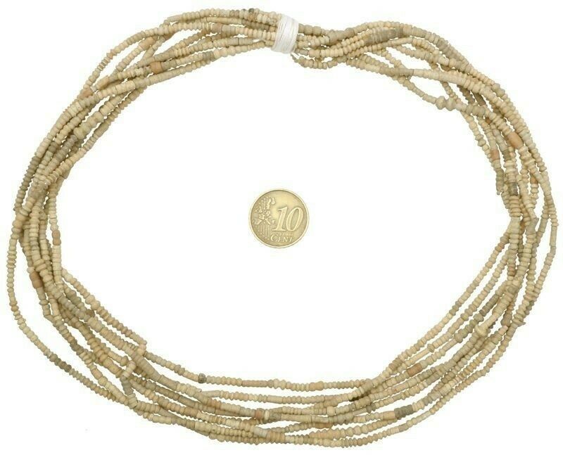 Antique African Terracotta Clay Trade Beads  Tiny 2–4 mm  Four Strands ≈36″ each