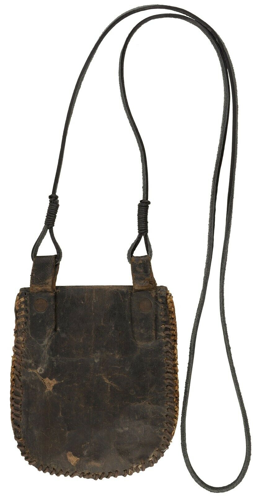 Tuareg Leather Purse Wallet African Sahara Niger Nigeria Mali Handmade Art - alternate view