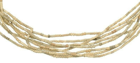 Antique African Terracotta Clay Trade Beads  Tiny 2–4 mm  Four Strands ≈36″ each