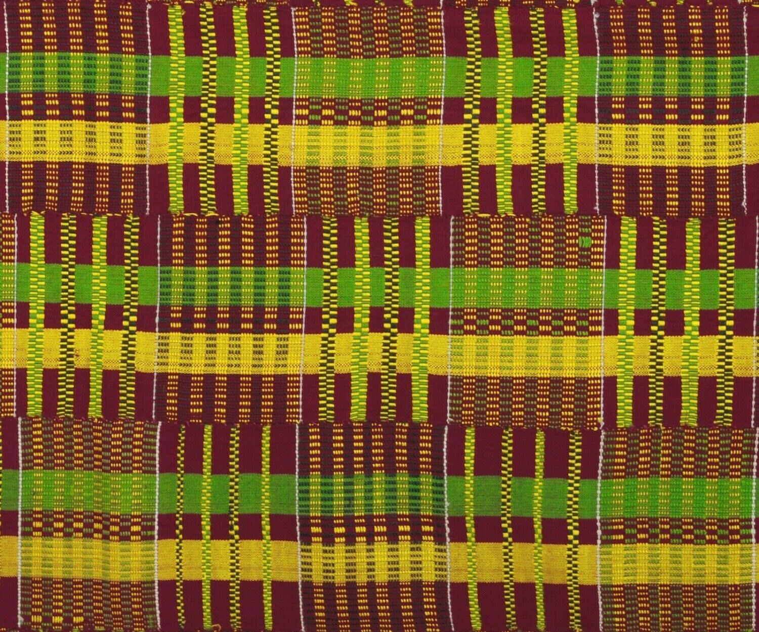 Authentic Vintage Silk Handwoven Ashanti Kente Cloth – Woman Size