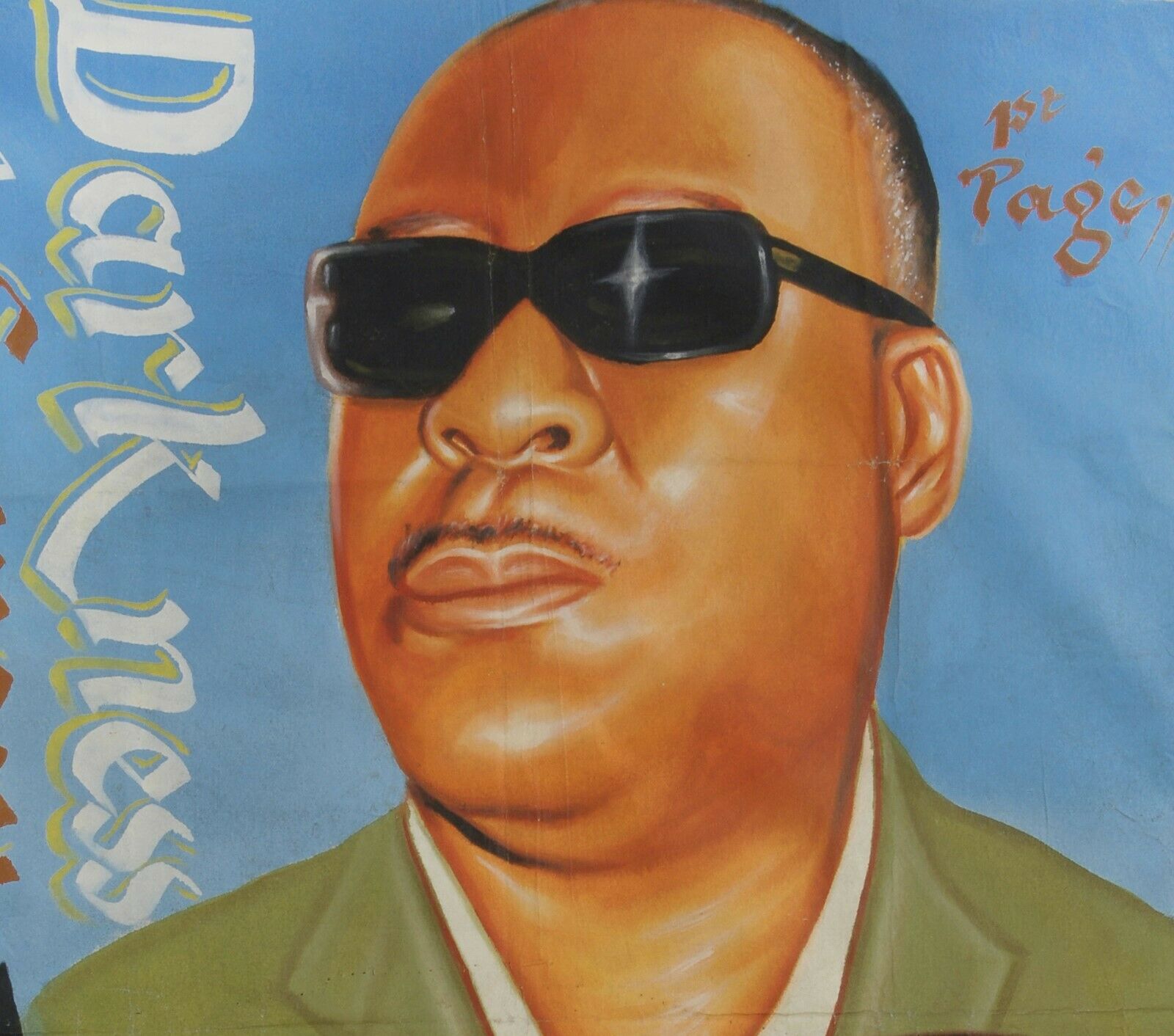 Darkness Of Sorrow 2 Movie Poster - Hand Painted Ghana Art - close-up