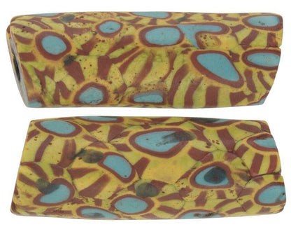 African Trade Beads Antique Millefiori Venetian Glass Beads Murano Mosaic Large