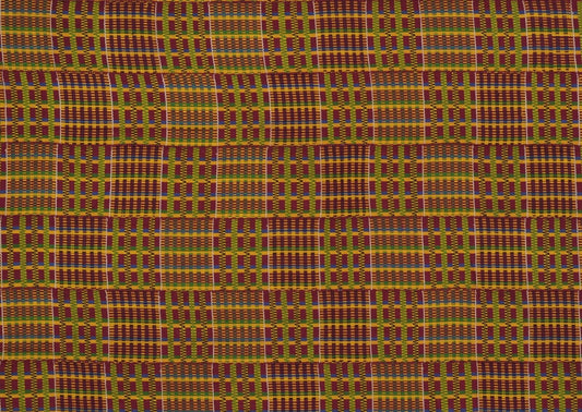 Rare Old Ghana Kente Hand Woven Cloth African Ashanti Asante Home Decoration Art - alternate view