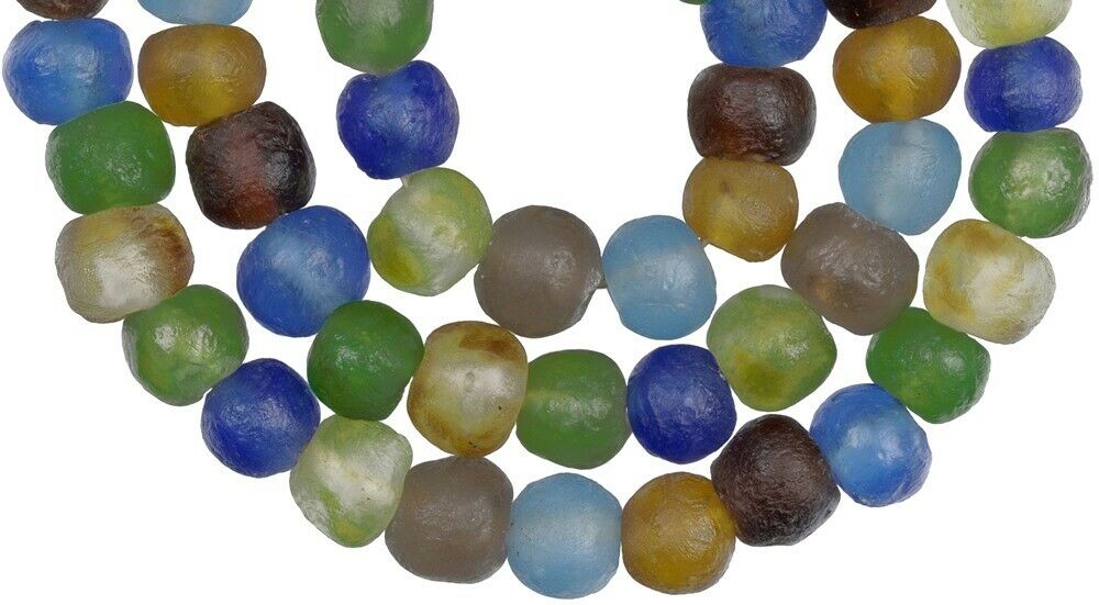 Multicolor Translucent Bottle Glass Beads - 13-14Mm, 26" Strand - alternate view