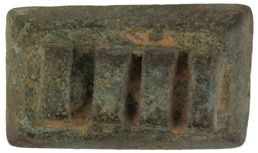 Ghana Old Gold Weight African Ashanti Akan Brass Lost Wax Goldweight - angled shot