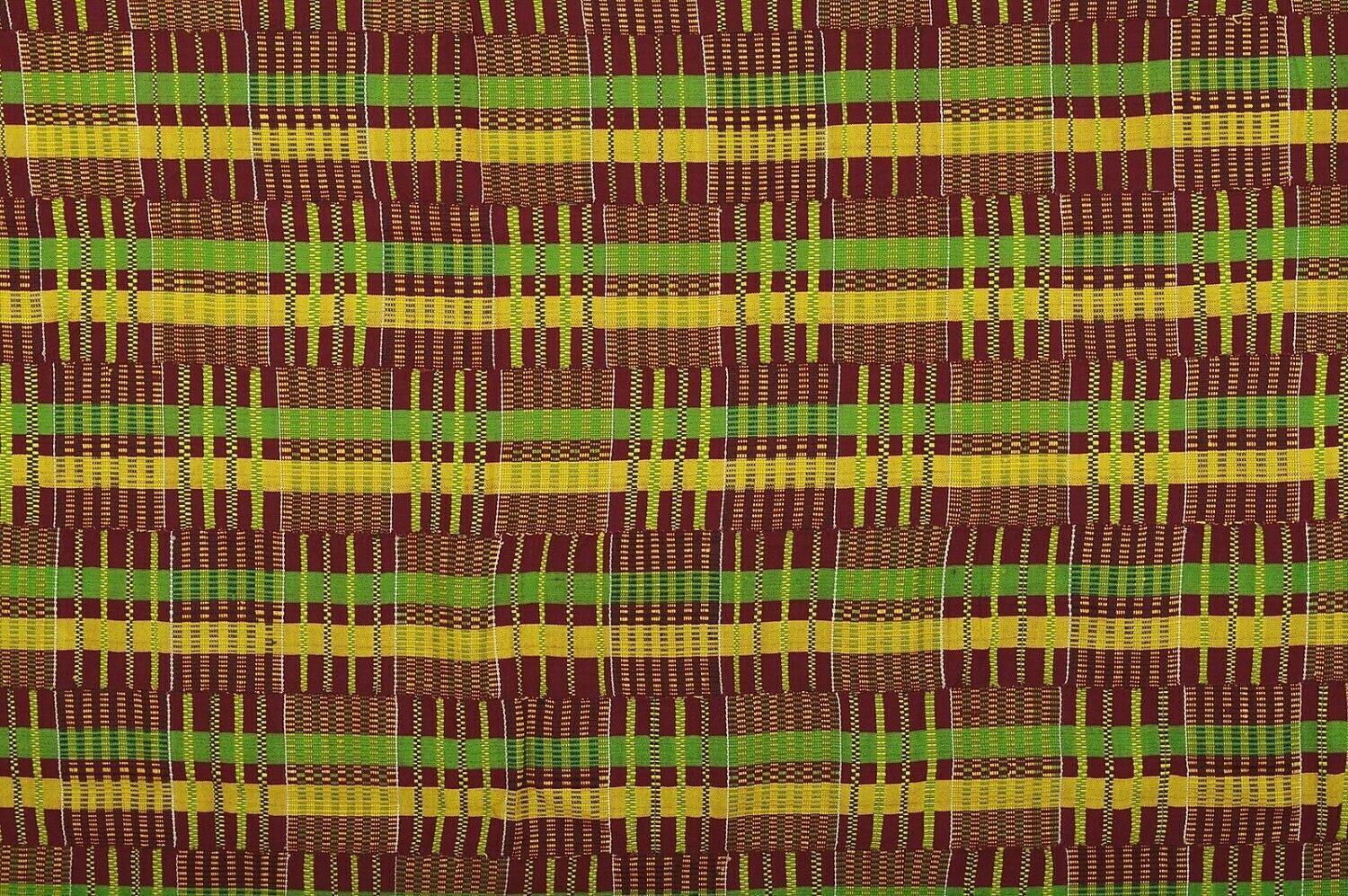 Authentic Vintage Silk Handwoven Ashanti Kente Cloth – Woman Size
