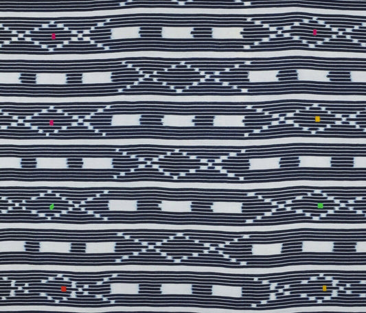 African Handwoven Cloth Ivory Coast Vintage Baule Art Textile Home Decoration - alternate view