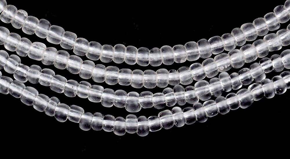 Unique 2 mm Translucent Old Venetian Seed Beads Strand – Excellent Condition