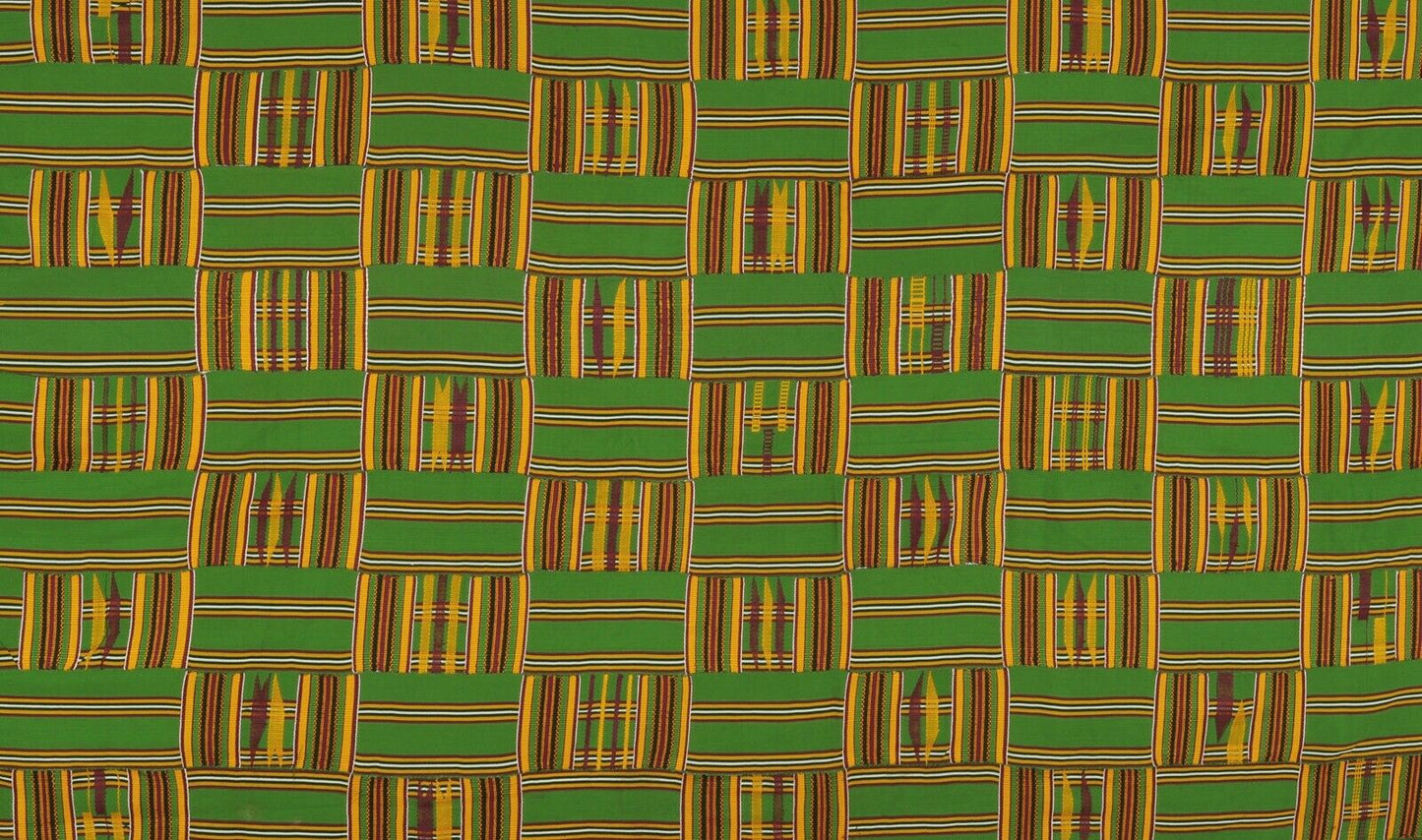 African Kente Hand Woven Cloth Ashanti Asante Akan Home Decoration Textile Ghana - brushstroke detail