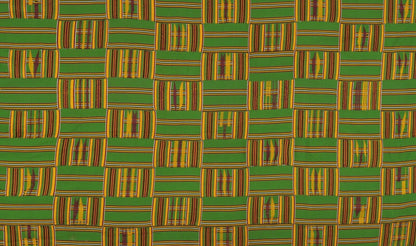 African Kente Hand Woven Cloth Ashanti Asante Akan Home Decoration Textile Ghana - brushstroke detail