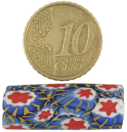 African Trade Bead Antique Millefiori Venetian Glass Bead Large Murano Mosaic - alternate view